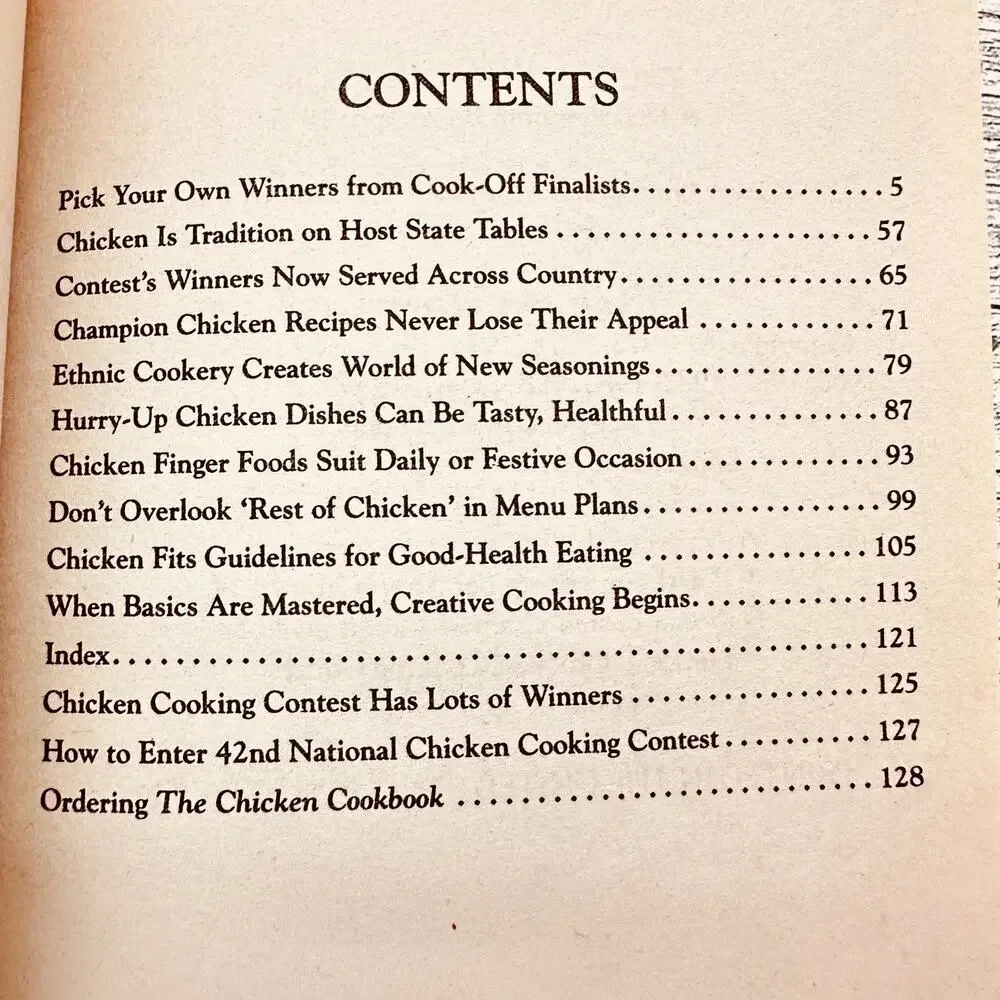 The Chicken Cookbook 1995 - 41st Annual National Chicken Cooking Contest recipes